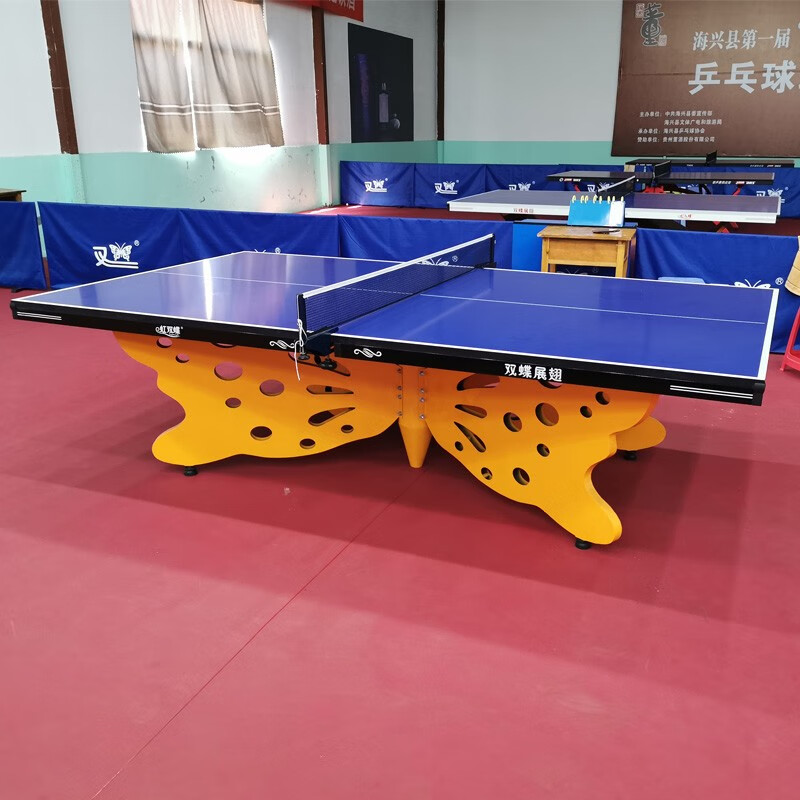 室内乒乓球桌 大彩虹标准乒乓球台 家用移动兵乓球台案子 兵浜球桌