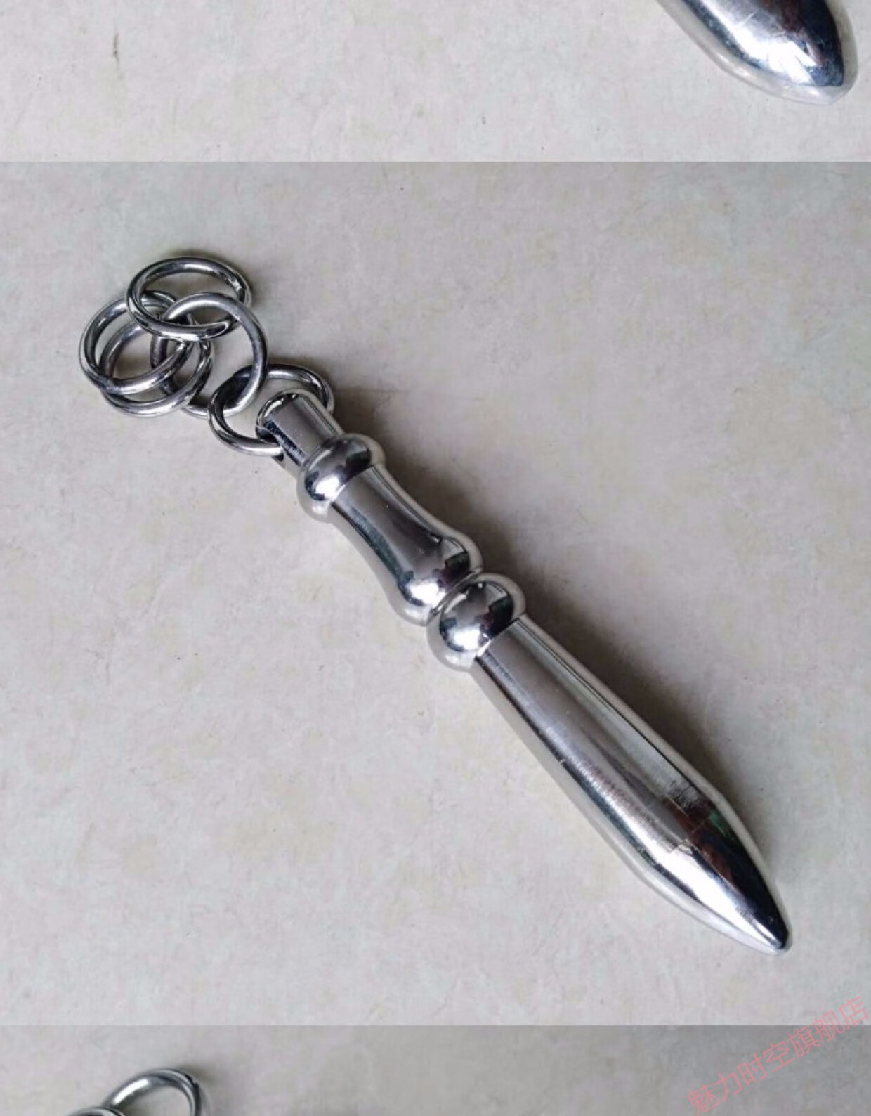 【高端新品】不锈钢绳镖头绳镖武术实心流星锤葫芦镖软冷绳镖绳标 f款