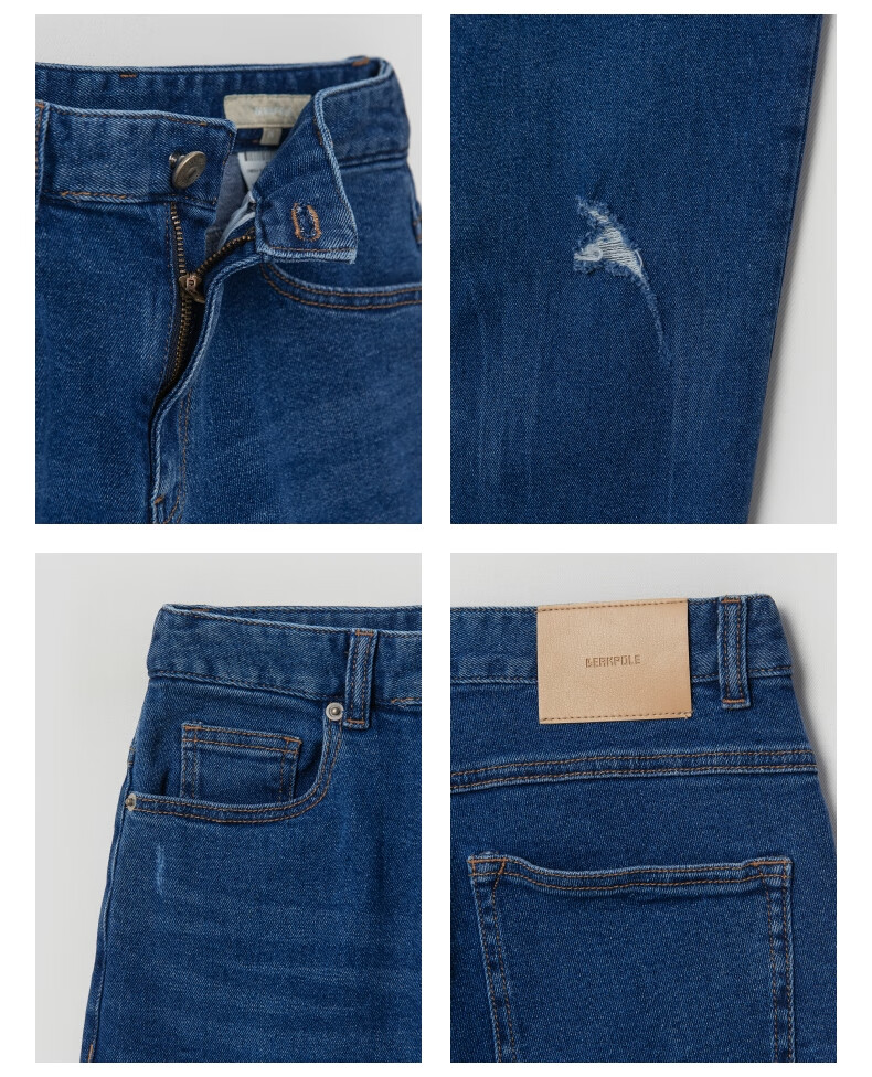 beanpole滨波2022秋季新款裤子无忧搭蓝色17578a