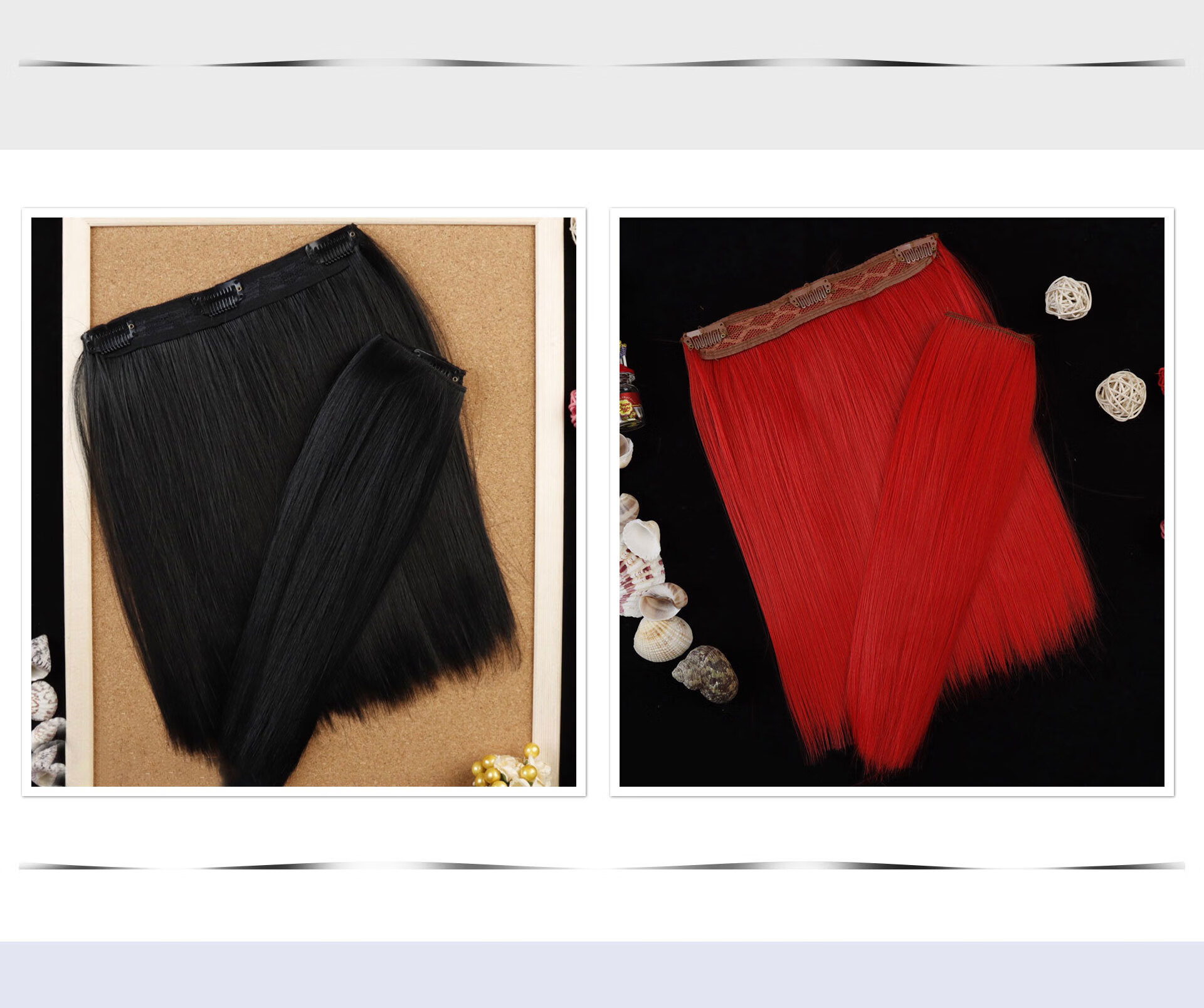 棉花娃娃发片现货新品一对2个定制布偶棉花娃娃假发发片diy人偶假发