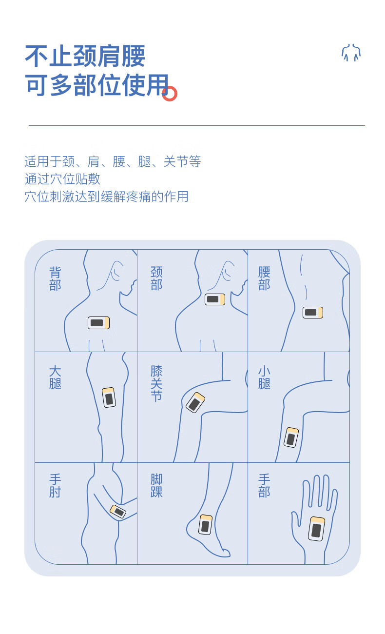 何浩明远红外磁疗贴穴位压力刺激贴腰椎腰间盘突出炎黑膏贴腰肌疼痛