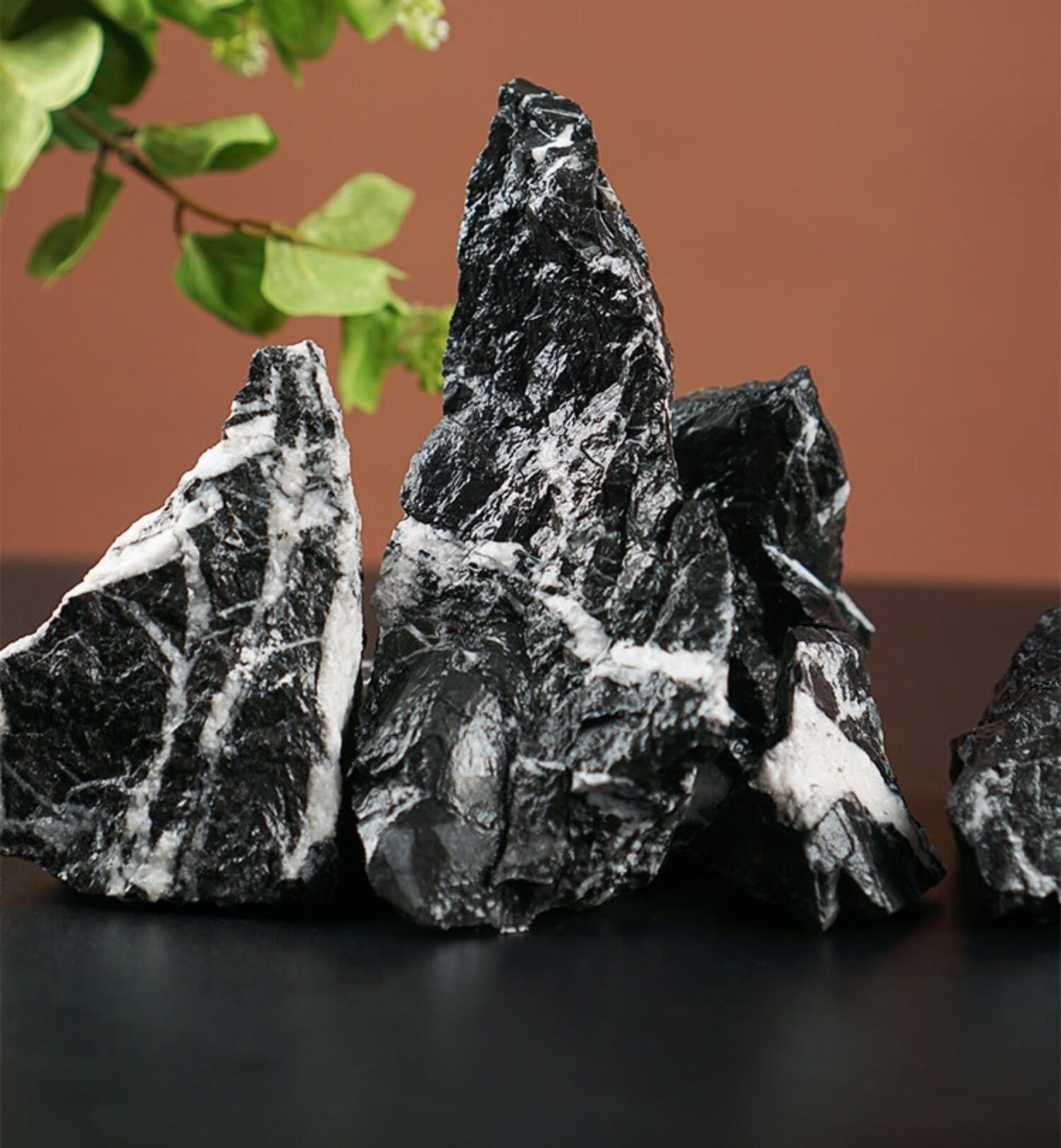 空宇kongyu 酸洗青龙石鱼缸造景假山造景闪电纹大小块水草水族装饰