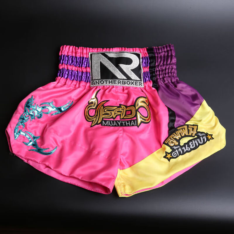 2-18岁儿童青少年新款泰拳散打搏击短裤男女比赛格斗训练拳 火凤凰 m