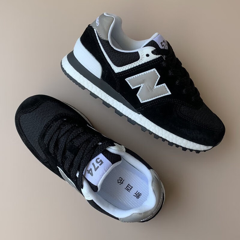 新百伦男鞋百搭休闲574学生运动跑步鞋秋冬季新款 军绿色 36【图片