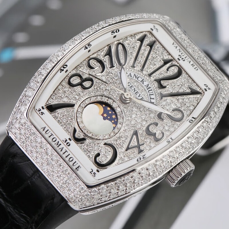 【二手99新】 全新21年 法穆兰手表 v32后镶钻 法兰克穆勒满天星月相