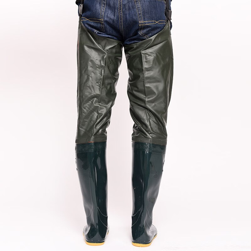 稻田水靴子下田插秧鞋 软底水鞋雨鞋高筒过膝加长水田稻田靴子插秧裤