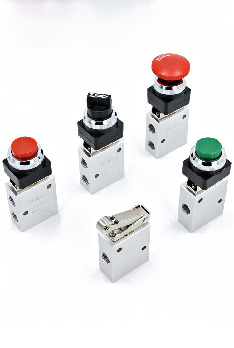 机械阀手动气阀jm05滚轮式按钮07二位三通阀门06a控制阀气动开关jm05