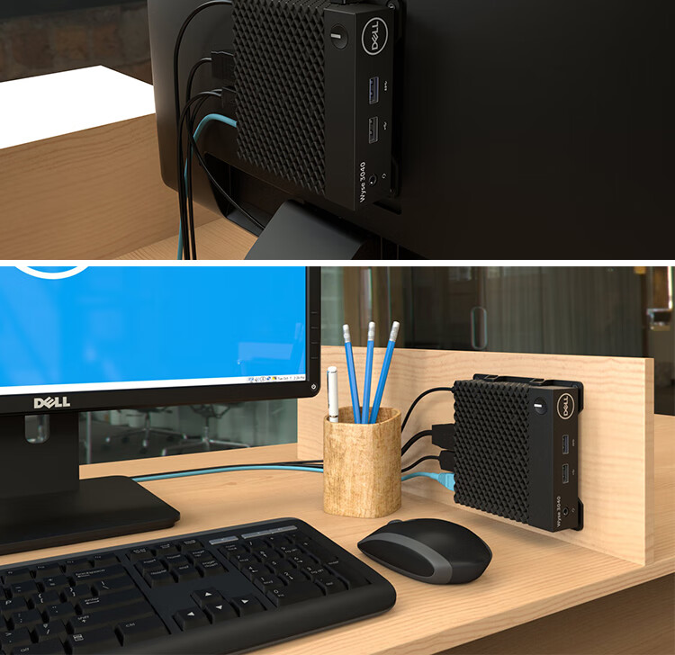 蓝戴尔(dell) wyse 3040瘦客户机英特尔凌动x5-z8350 2gb 16g flash