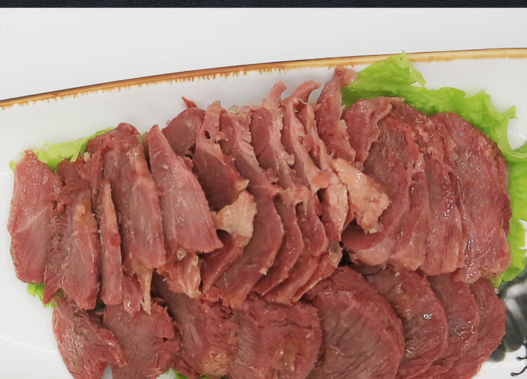 驴肉带皮肴驴肉卤香肉熟食 驴腱子肉山东特产广饶驴肉 真空即食 带皮