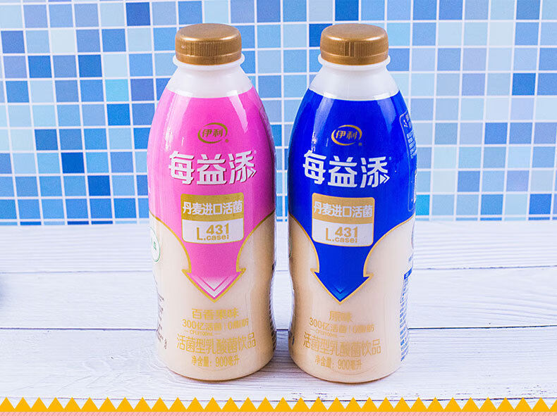 原味百香果活性乳酸奶菌900ml*2瓶装 每益添原味 百香果2瓶 百香果2瓶