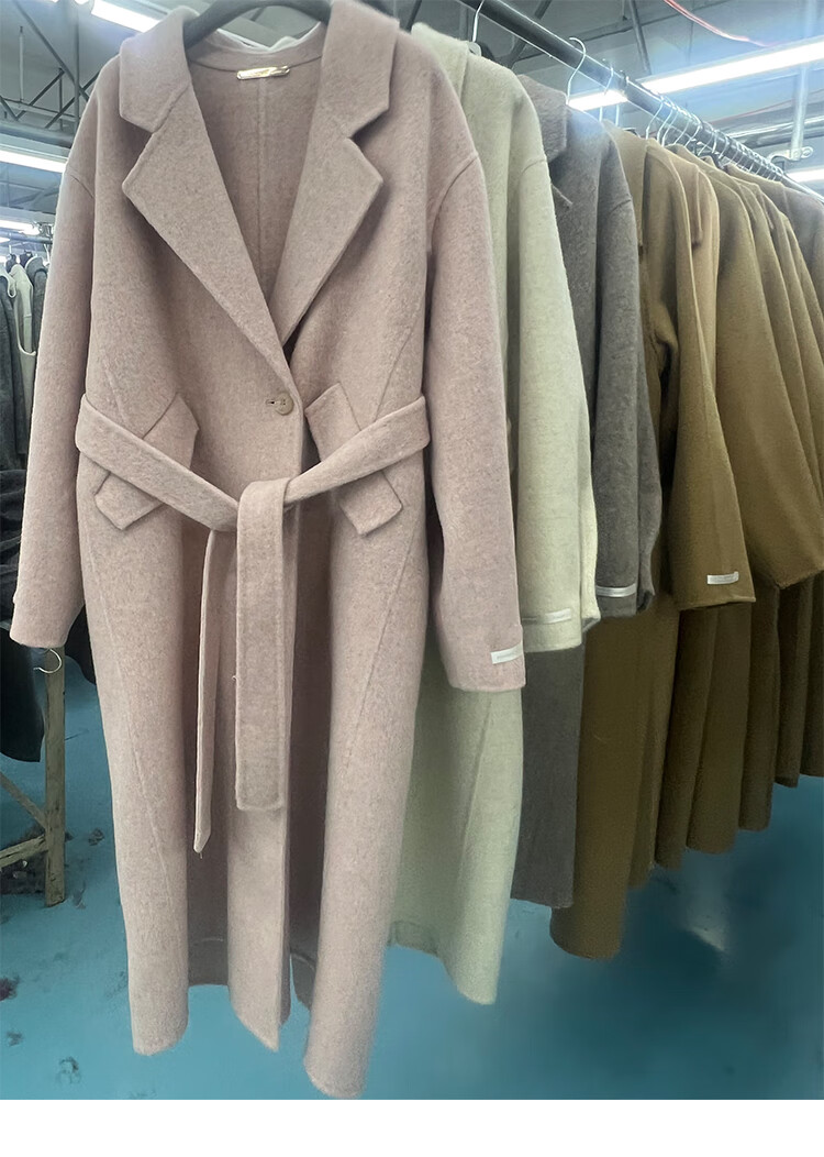 双面羊绒大衣女气质毛呢外套小个子年轻显瘦 可可棕_85%澳毛15%兔毛 s