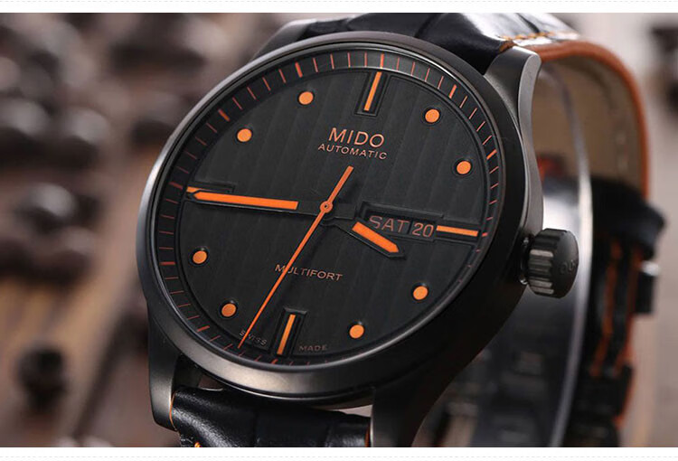 美度手表表带美度舵手表带指挥官机械男头层橙舵m005皮带22 23mm 需要