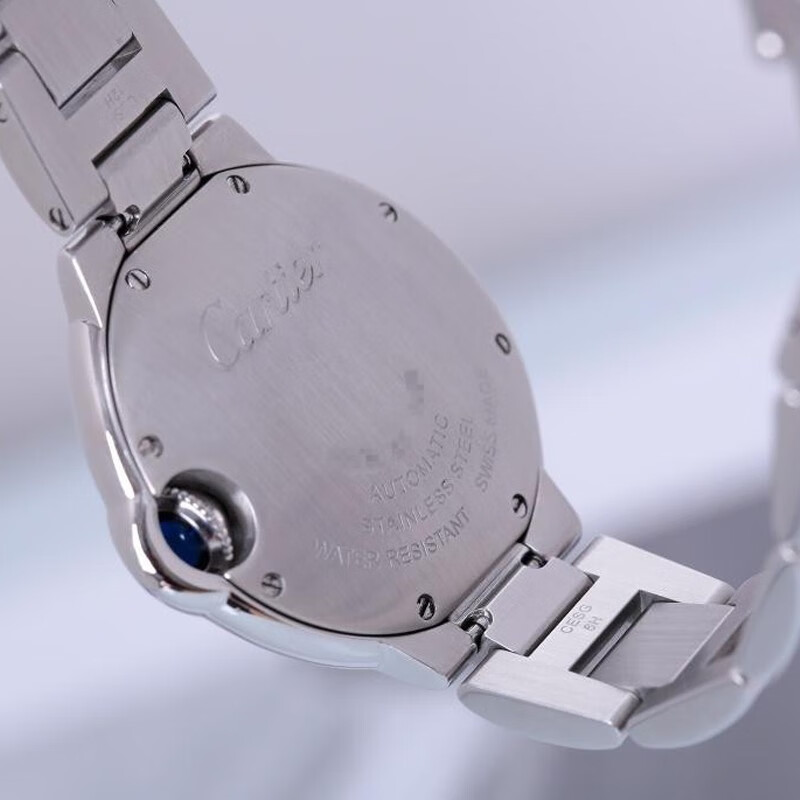 二手95新卡地亚蓝气球系列w6920071精钢表径33mm自动机械女表女神佩戴