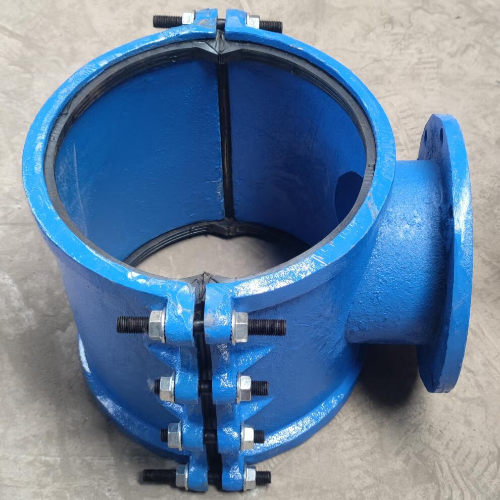 pe管哈夫节法兰分水三通铸铁管道开孔马鞍三通抢修器抱箍接头 p110