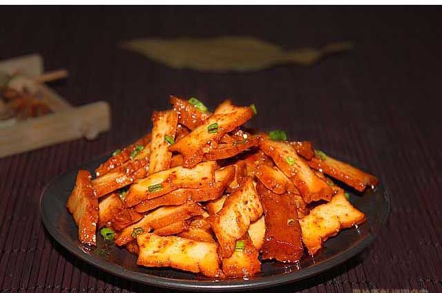 正宗武冈卤豆腐豆干湖南特产小吃卤菜 5包【50片】 辣油2包