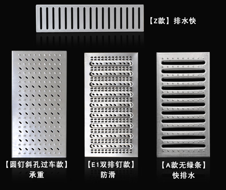 頌餘不鏽鋼地溝蓋板廚房酒店排水溝蓋板井蓋不鏽鋼地溝蓋板防鼠地漏