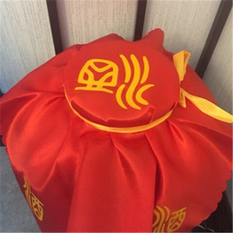 盖酒缸红布 酒布40 50 60 70 80 100 120cm包装红布酒坛绸大布酒缸盖