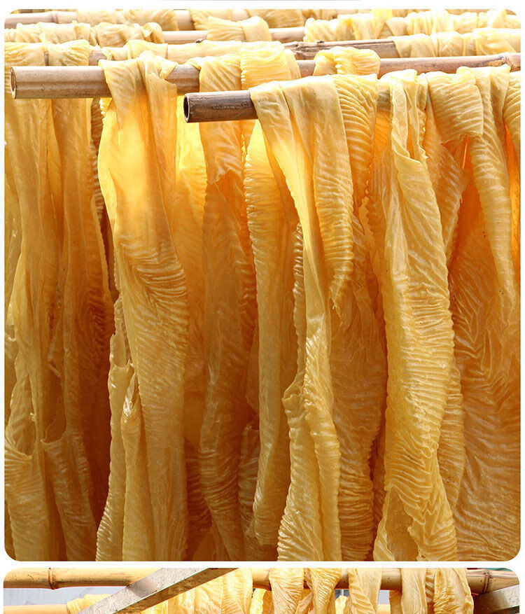 正宗豆皮蛋白肉半斤批发人造肉油豆皮凉拌豆制品素肉 【人造肉长豆皮5