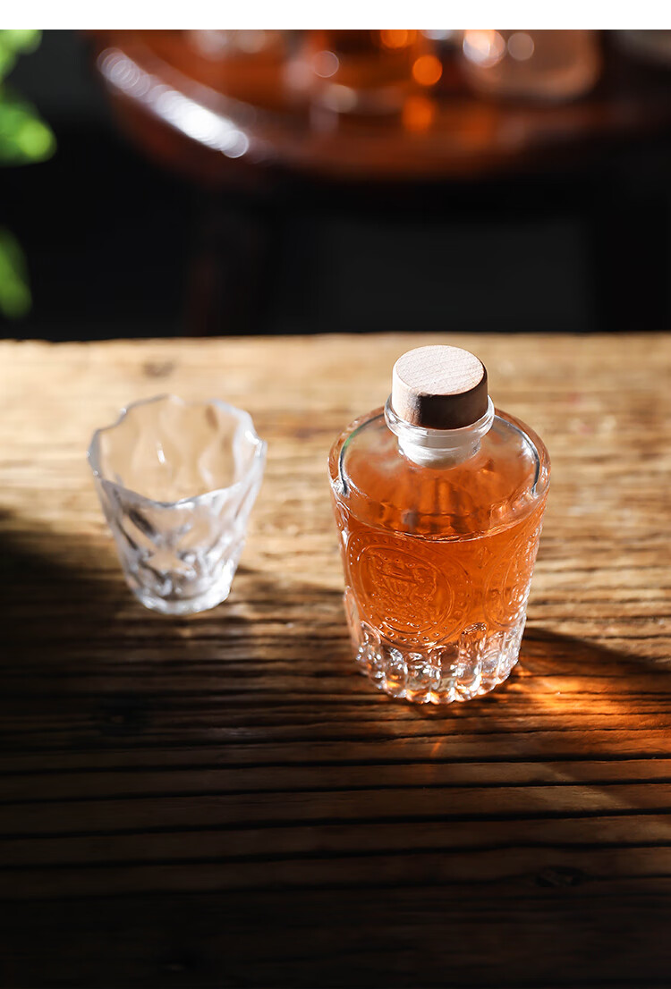 【全新升级】创意冷萃咖啡瓶饮料玻璃瓶密封小号酒瓶果酒分装空瓶子