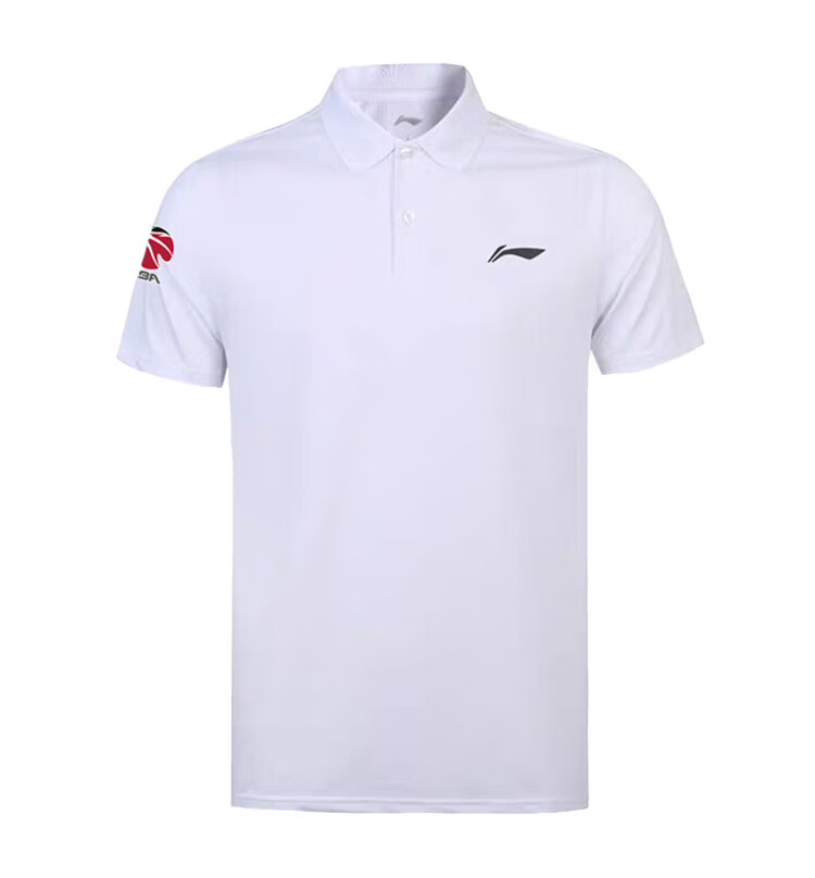 李宁cba短袖新款透气速干篮球运动t恤翻领短袖polo衫apln327 李宁黑色