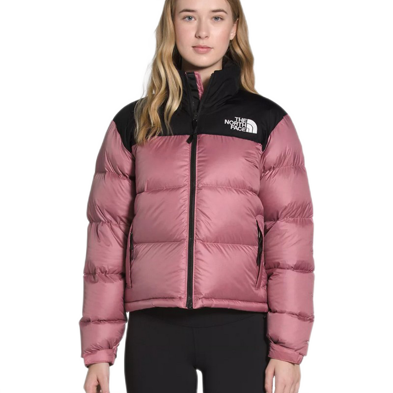 the north face北面女款羽绒服短款拉链立领运动保暖棉服nf0a3xeo