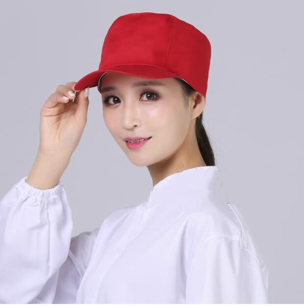 工作帽厂帽工程广告工装帽男红色帽子定制女劳保车间工人包头防尘藏青