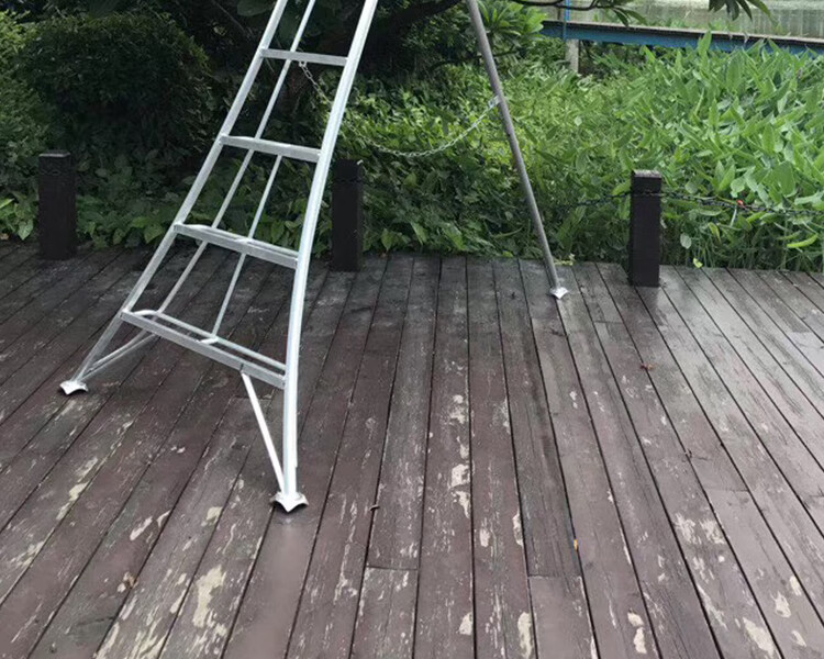 果园采摘苗木果树修剪梯子 铝合金园林作业单侧折叠梯子 三角支撑安全