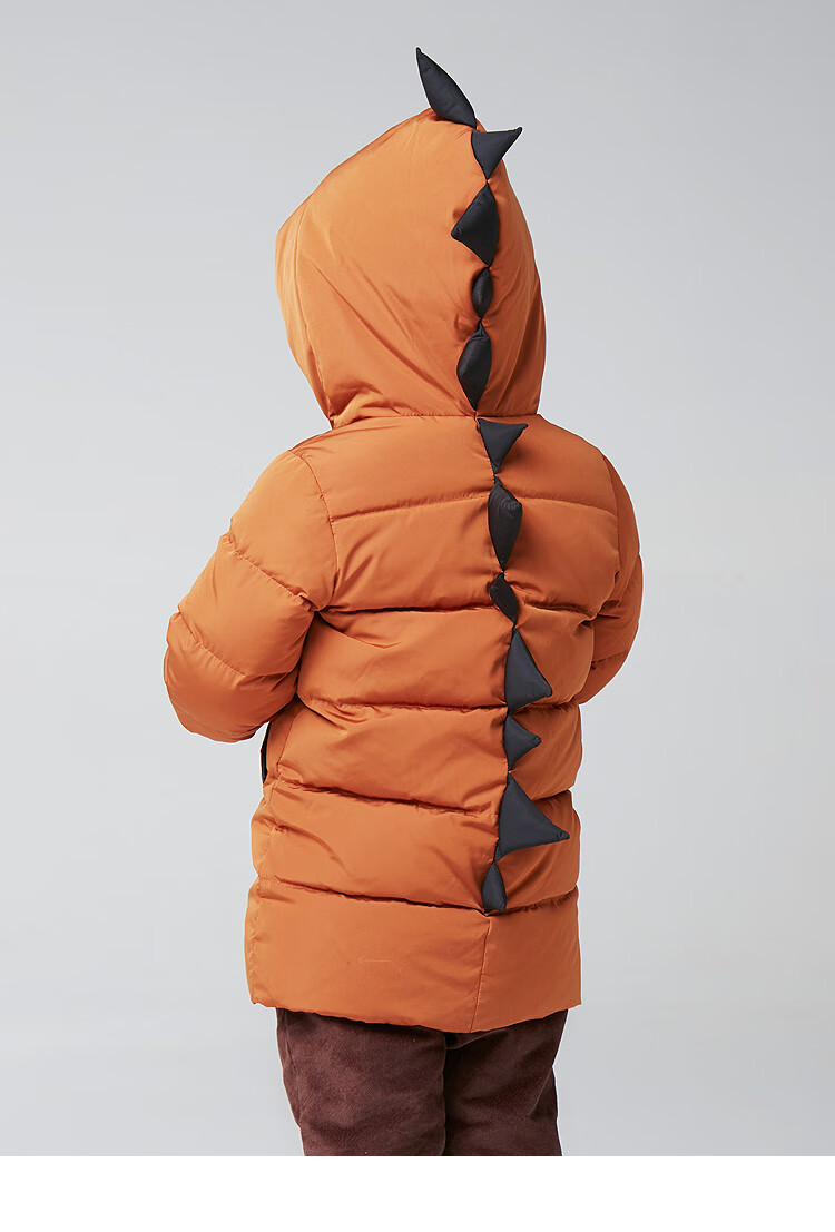 goodbaby好孩子童装儿童羽绒服男女童白鸭绒保暖冬季新款保暖外套咖啡