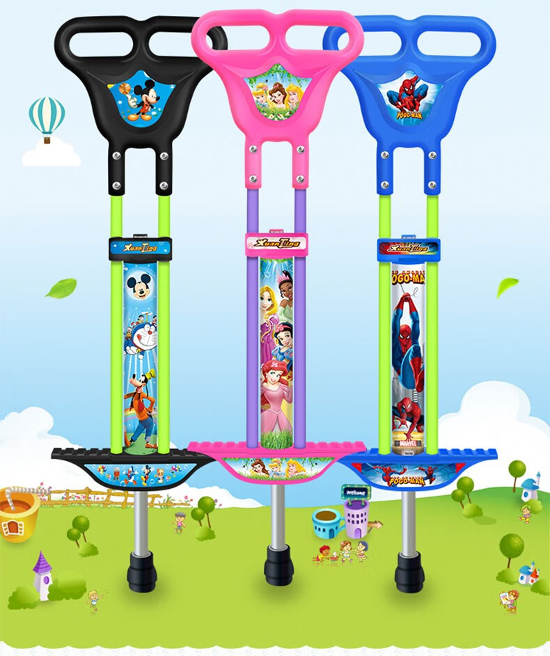 跳跳杆长高训练器材儿童弹跳训练器健身跳弹簧青蛙跳弹力运动蹦高电音