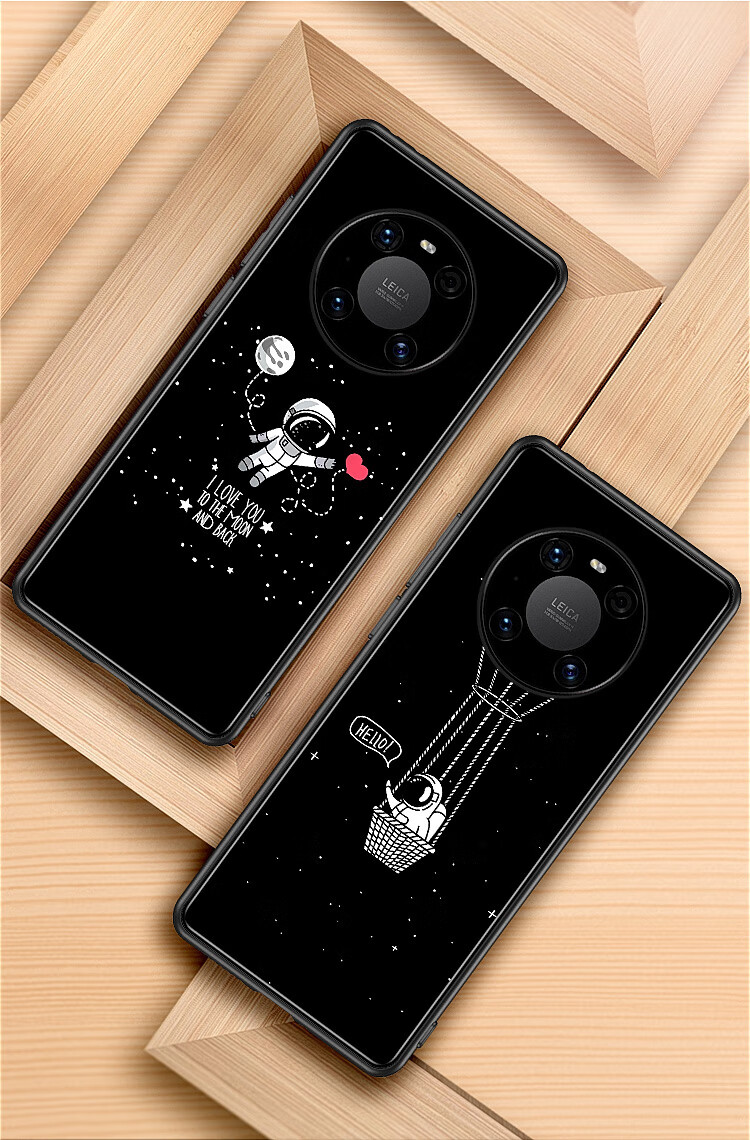 简约宇航员 适用华为mate40手机壳套mate40pro卡通个性创意mt40潮男