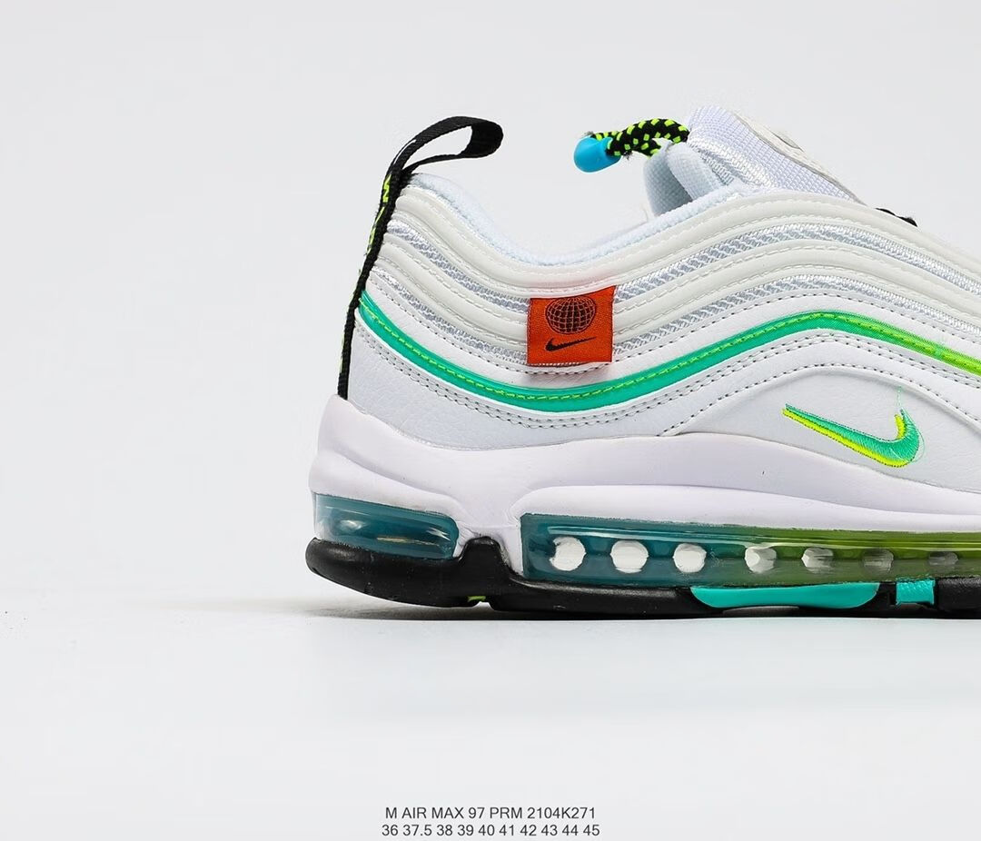 【官方旗舰】air max97子弹运动鞋万花筒湖水绿灯芯绒蓝色笑脸气垫