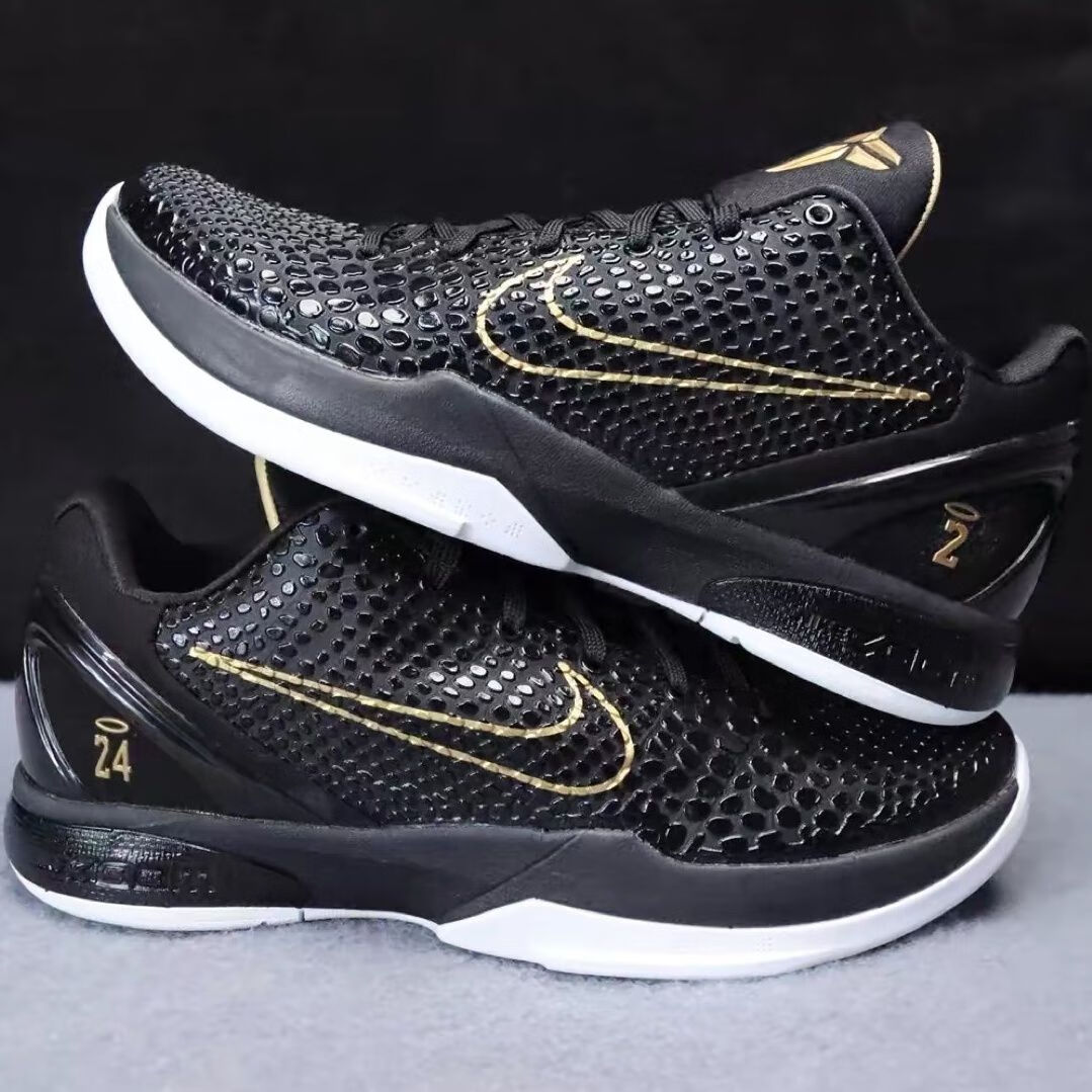 灭世纯原kobe 6 科比6代黑金天使gigi曼巴基金会kb6实战篮球鞋 36