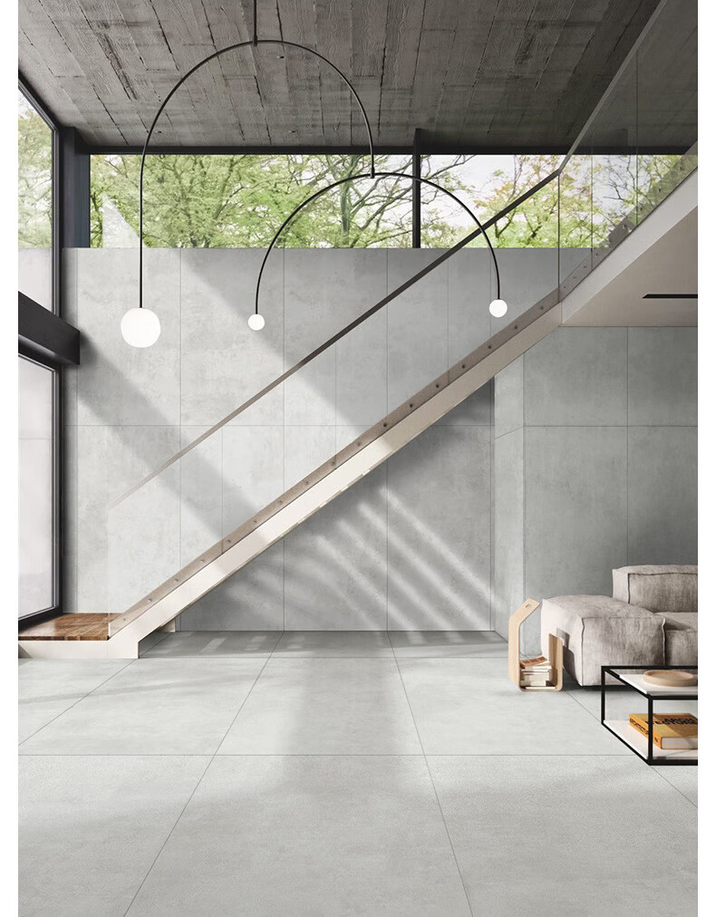 侘寂风柔光微水泥瓷砖600x1200厨房卫生间墙砖防滑地板砖 c12611咖啡