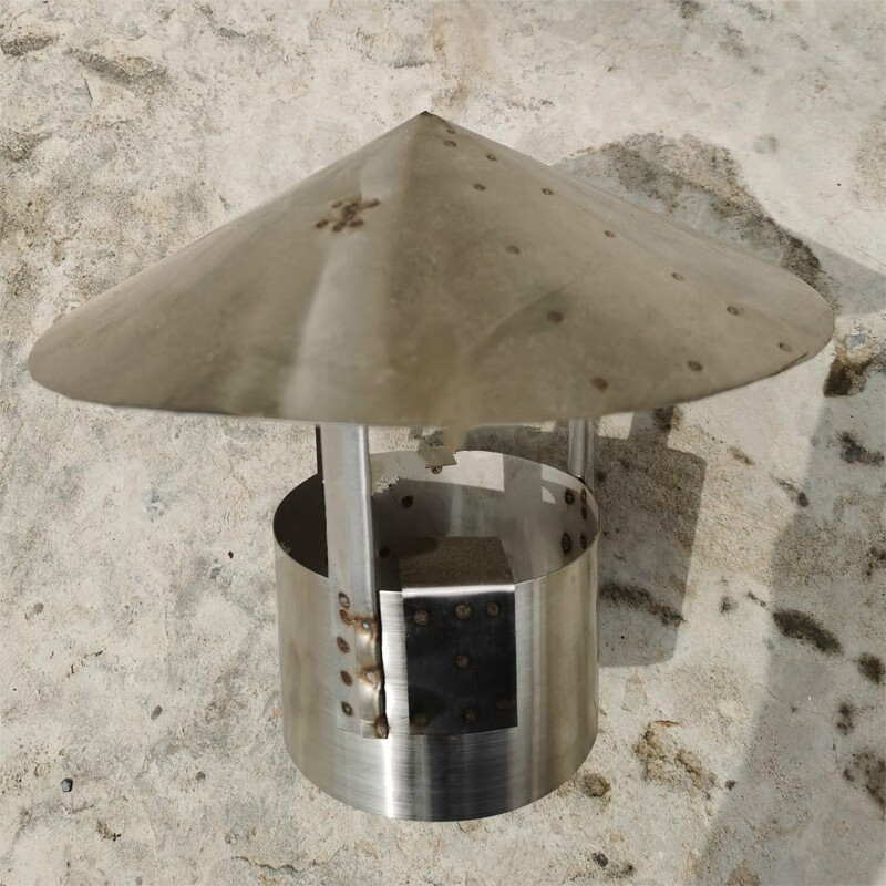 不锈钢烟囱帽烟筒防风雨帽室外防风油烟机屋顶排烟管外墙防雨帽罩内径