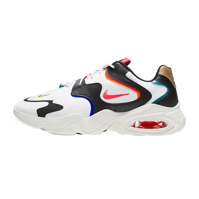 潮nike耐克2021新款airmax2x黑白红电玩男鞋女鞋复古休闲运动跑步鞋dm