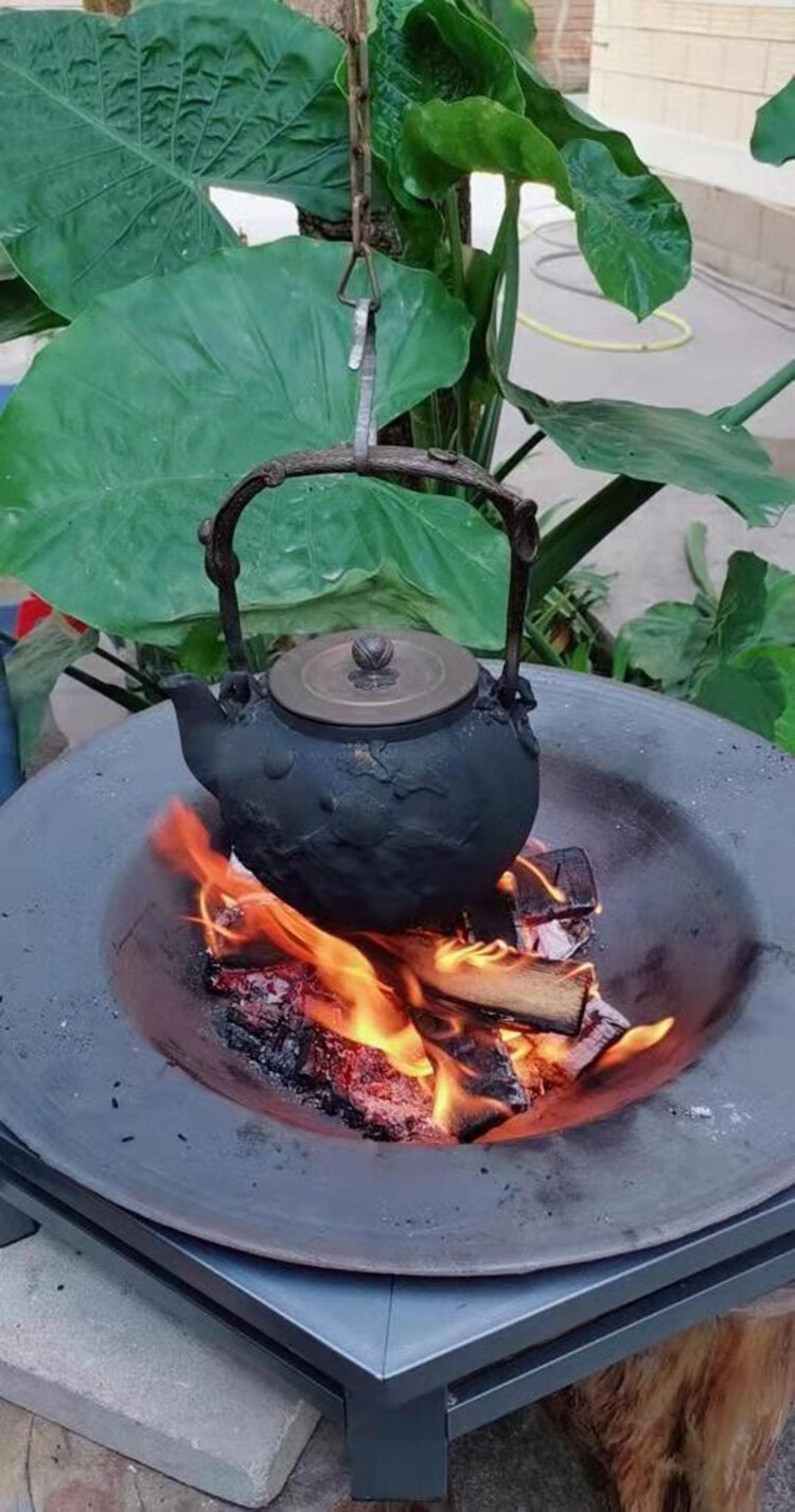 铸铁炭盆取暖烤火炉老式生铁传统木炭炉新房火盆烧烤炉碳盆 纯手工锻