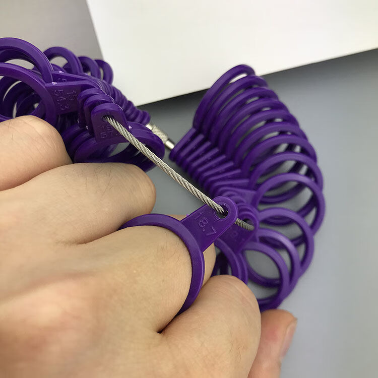 巧邦qiaobang塑料港度戒指圈戒指棒手指尺寸大小测量号码指环矫正整形