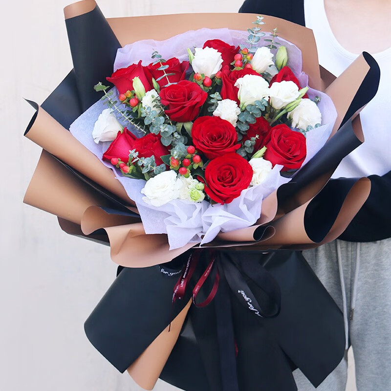 两小时达鲜花速递精品玫瑰鲜花混搭花束送朋友闺蜜妈妈爱人表白生日