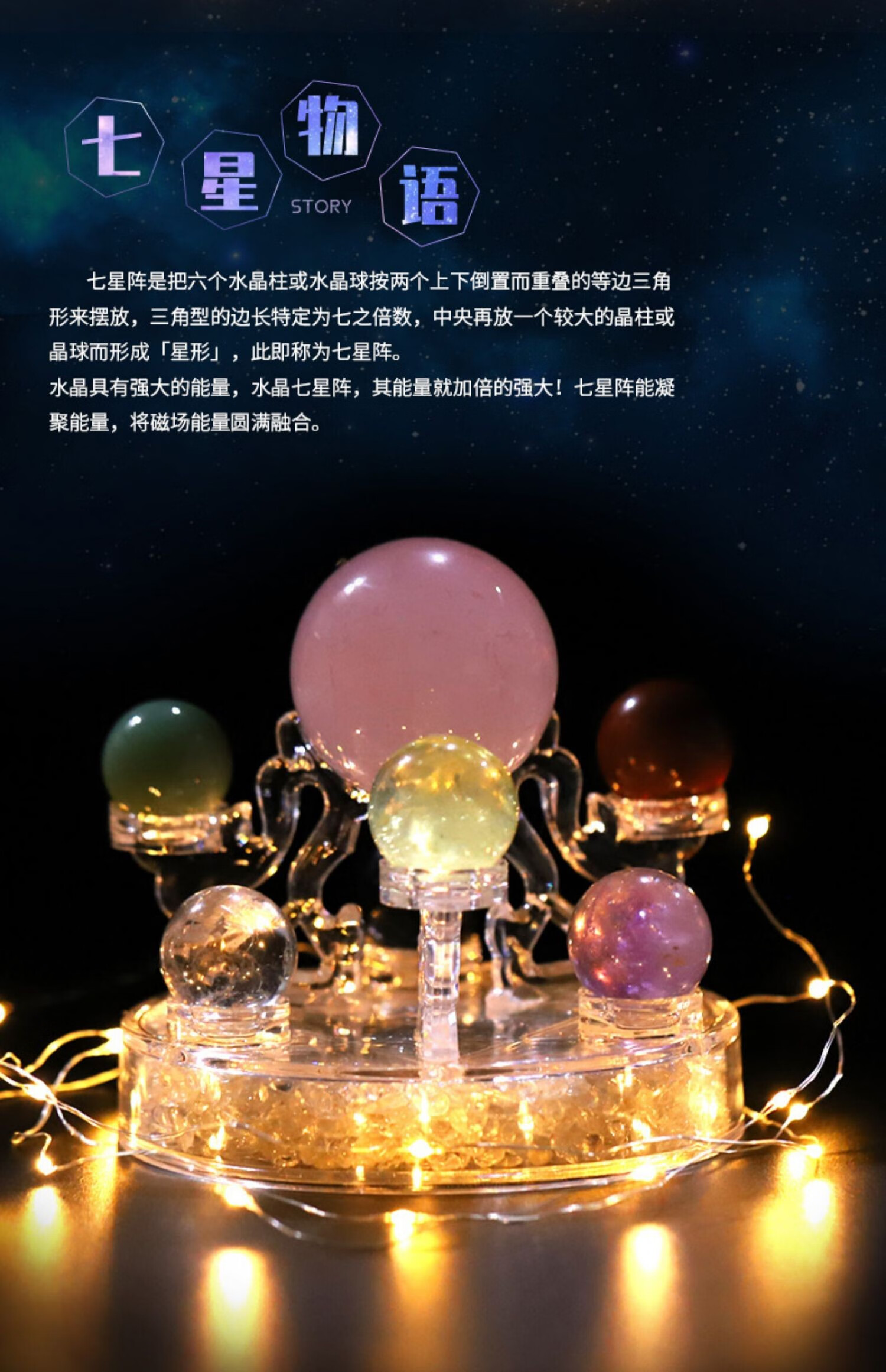 水晶七星阵摆放位置图片