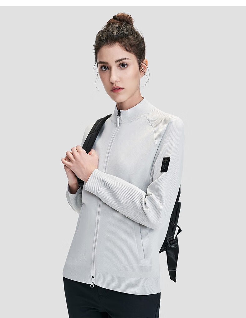 descente迪桑特都市通勤女子运动外套春季针织夹克d2132dkt80幻象蓝银