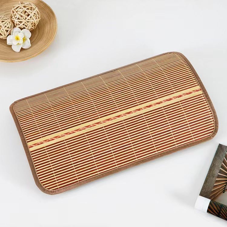 竹席枕头套 成人枕头套夏天装一只竹枕席一对夏季竹青枕片学生单人