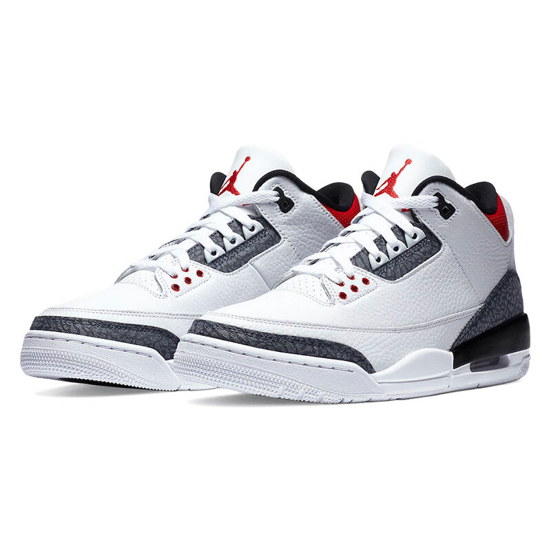 【现货】耐克air jordan 3 aj3 gs红水泥全大红公牛女子篮球鞋 ck9246