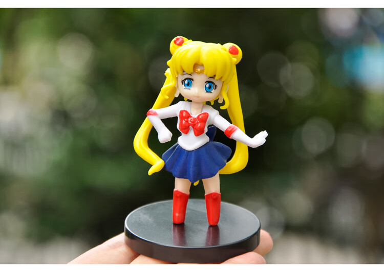 美少女战士盲盒公仔女生礼物新款q版模型水兵月月野兔小小兔玩偶女孩