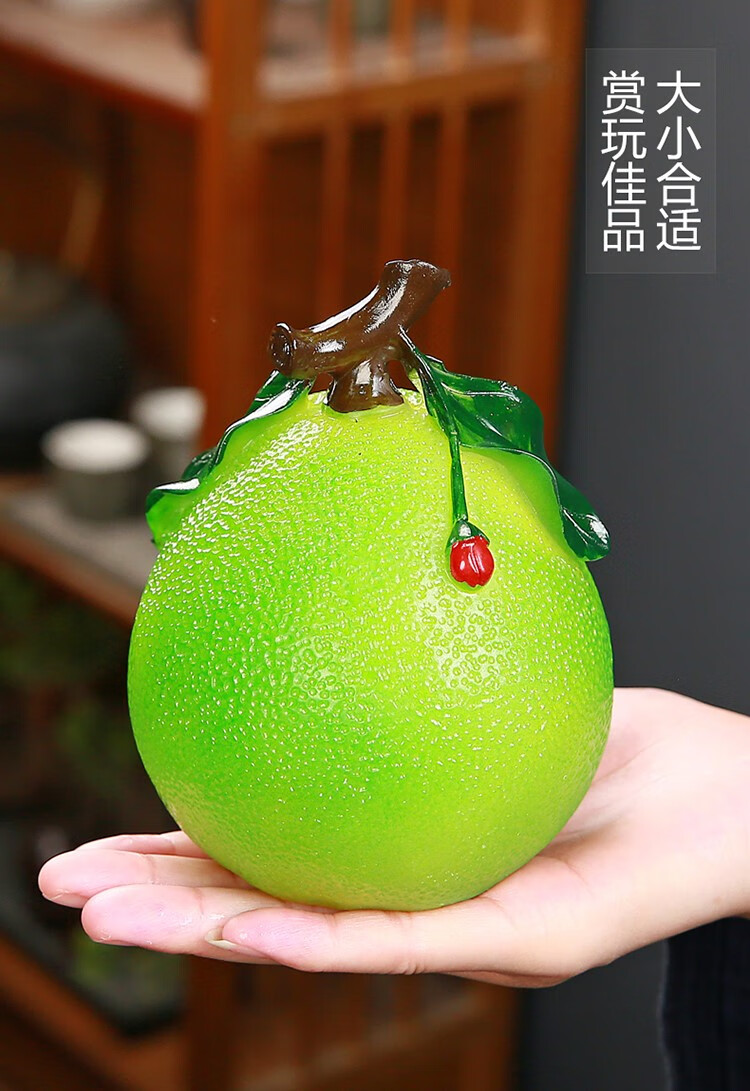 桌面茶宠摆件茶具配件变色柚子茶宠可养茶玩茶桌茶台装饰品摆件精品