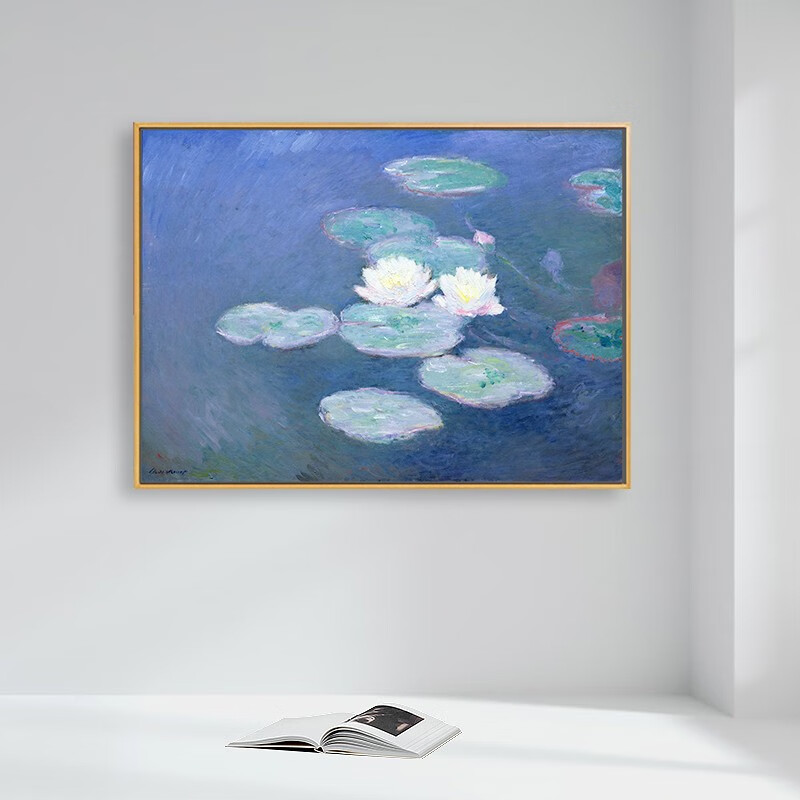 史历克莫奈装饰画客厅睡莲晚景系列书房卧室壁画玄关餐厅玄关沙发背景