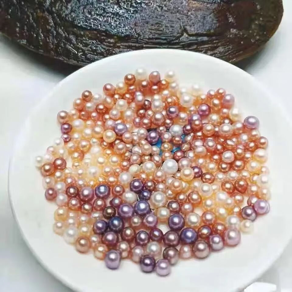 伟博 珠宝 一蚌多珠 活体开蚌 开蚌取珍珠 自己开蚌 淡水珍珠diy 大多