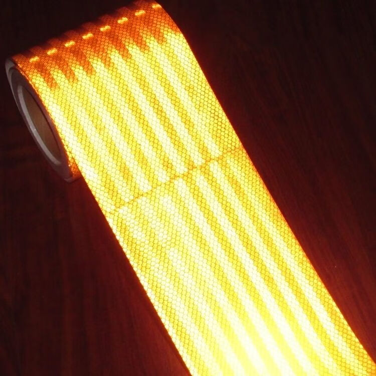 危险品车反光贴橙色反光条油罐车车身贴反光贴纸货车警示反光贴膜超强