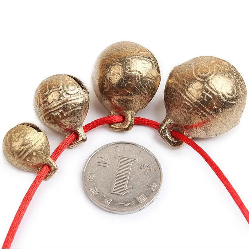 复古铜铃铛 黄铜地球圆铃铛超响 大狗铃铛宠物猎犬狗狗铃铛 中大型犬