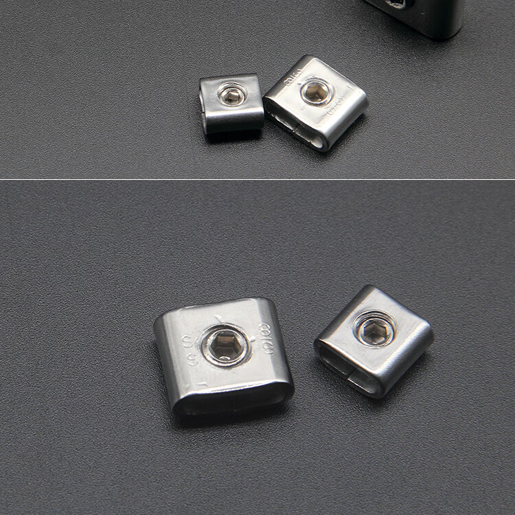 kelekel304不锈钢扎带扣钉卡扣牙型螺丝型打包扣固定抱箍金属活扎扣卡