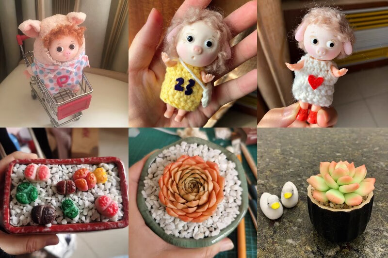 水晶树脂粘土手工diy制作材料包人偶食玩免考软陶泥多肉透明不透明